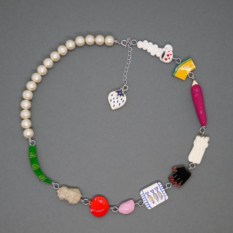 点心盘项链 - 项链 - 树脂 多色