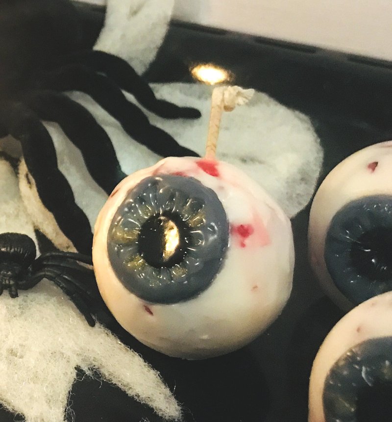 万圣节限定 | MR.眼球香氛蜡烛 | 万圣节道具 - 蜡烛/烛台 - 蜡 白色