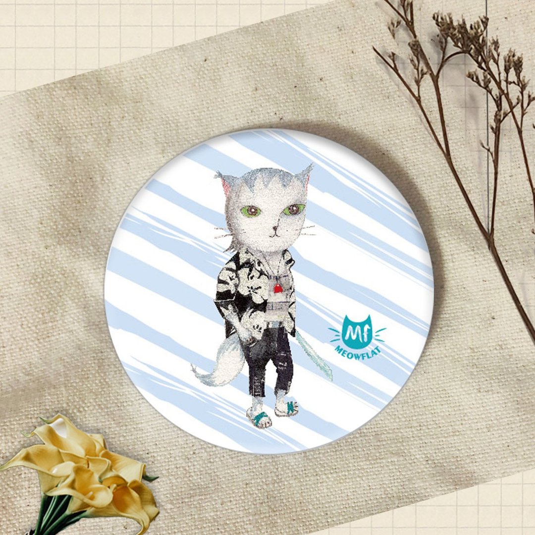 Meowflat 胸章/徽章/别针|猫2.0系列 - 徽章/别针 - 塑料 