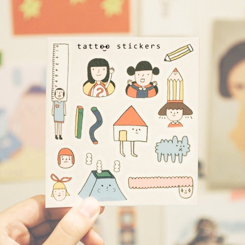 彩色 / 纹身贴纸 - 纹身贴 - 纸 多色