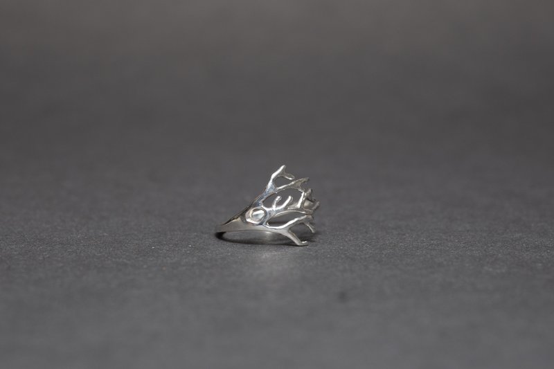 珊瑚系 - 珊瑚戒指 - 戒指 - 纯银 银色