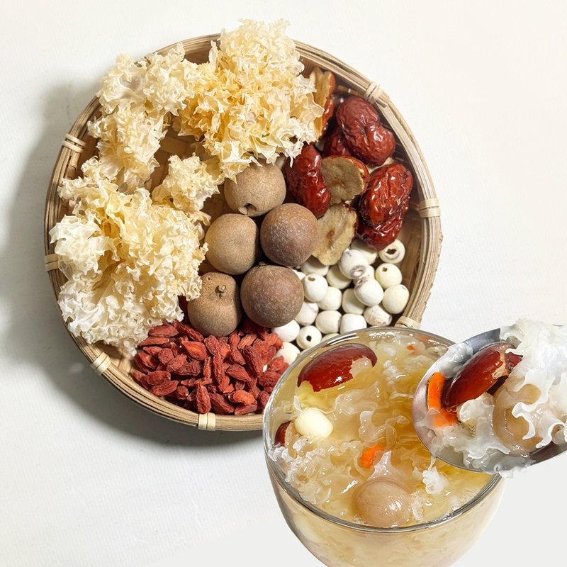 【菓青市集】莲子银耳露 料理包 白木耳 莲子 红枣 桂圆 枸杞 - 料理包 - 其他材质 