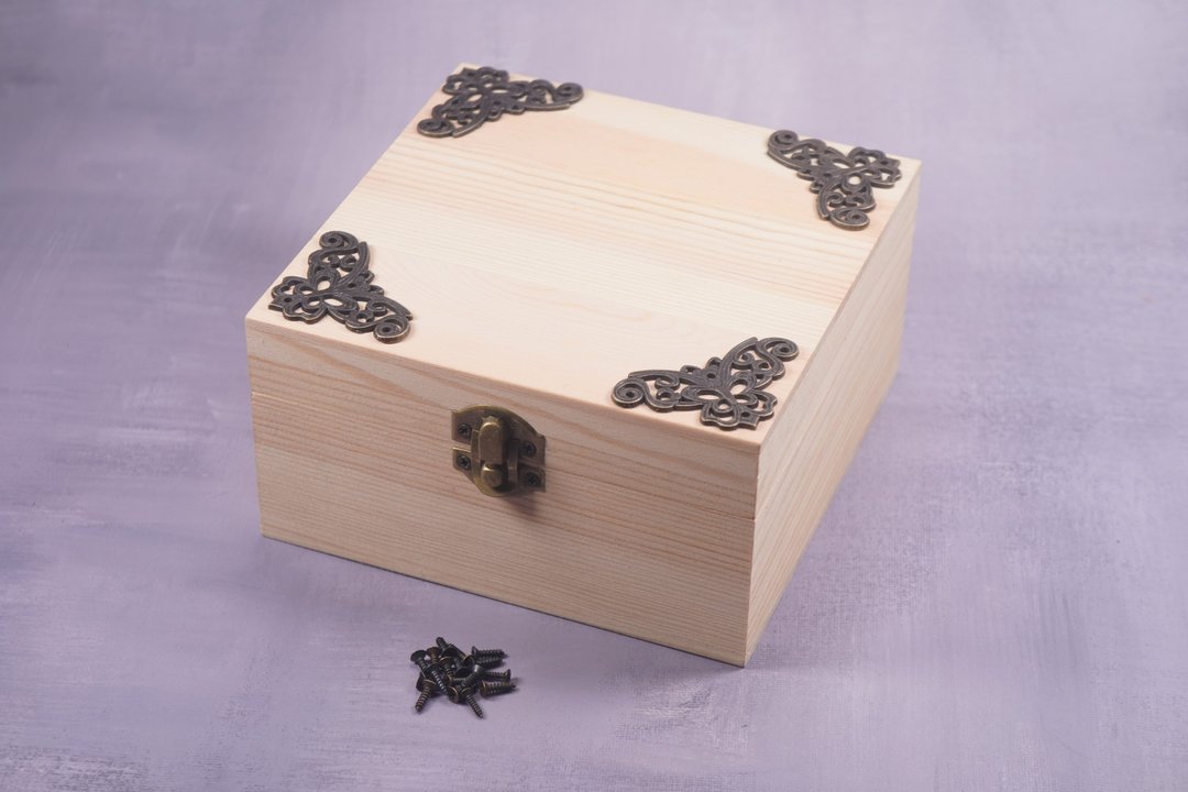 正方形原木DIY收纳盒 - 零件/散装材料/工具 - 木头 卡其色
