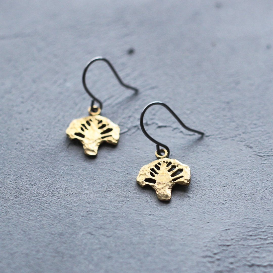Broccoli | Earrings | Clip-On | P340 - 耳环/耳夹 - 其他金属 金色