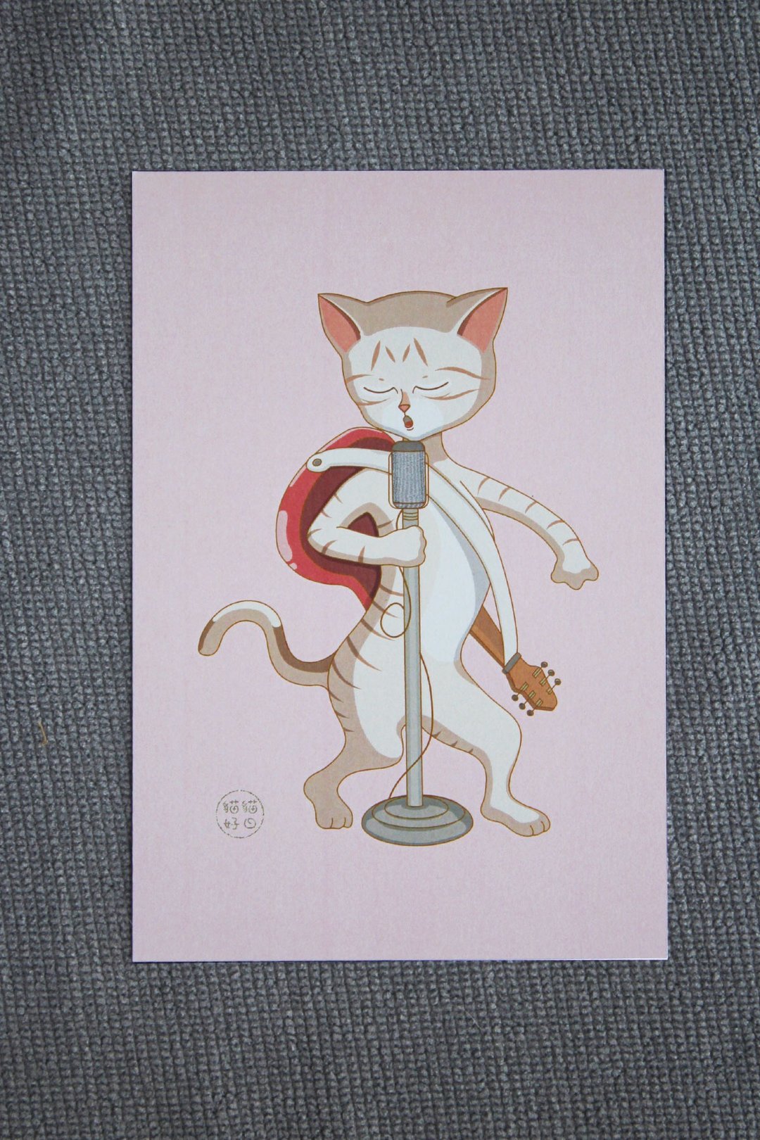 酷卡 摇滚猫 - 卡片/明信片 - 纸 