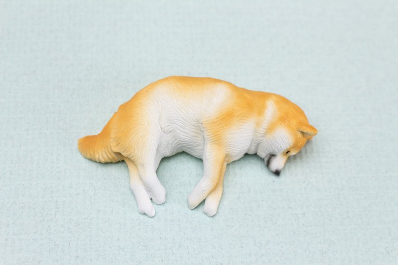 柴犬君 Shiba Inu 动物筷架 / 笔架 / 办公室疗愈小物 / 赤柴 - 摆饰 - 塑料 橘色