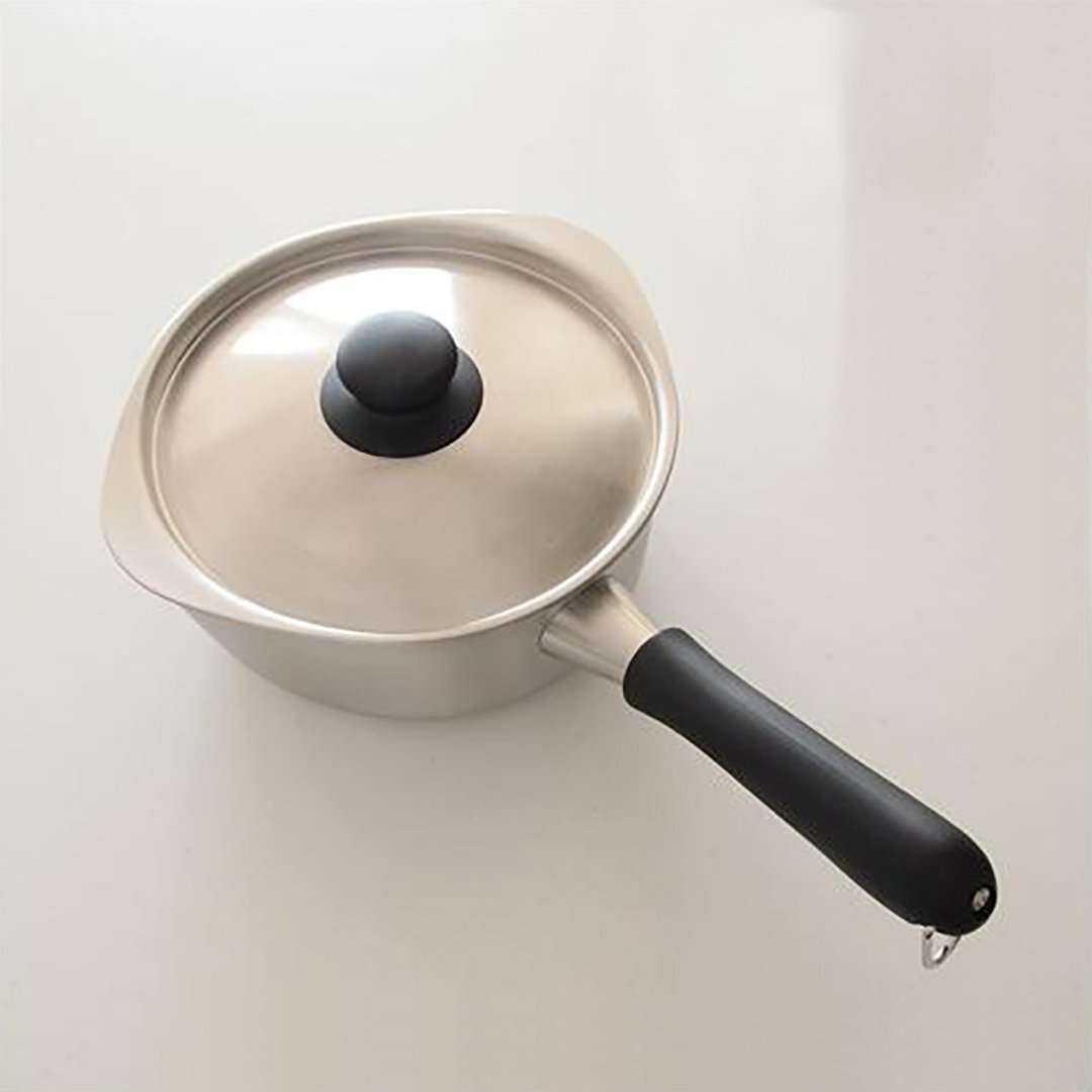 【柳宗理】 三层钢单手锅18cm-附盖 - 锅具/烤盘 - 不锈钢 