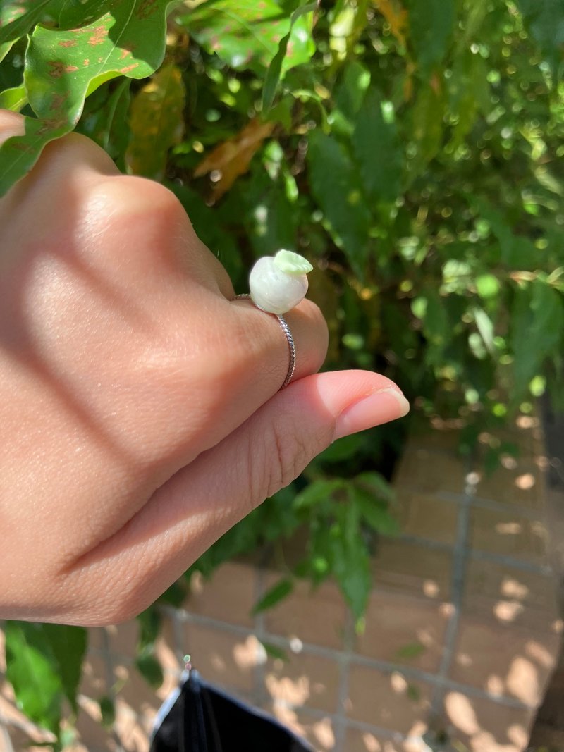苹果引力 彩色苹果 夏以昼印象饰品 手作树脂戒指 铜包14k金 - 戒指 - 树脂 多色
