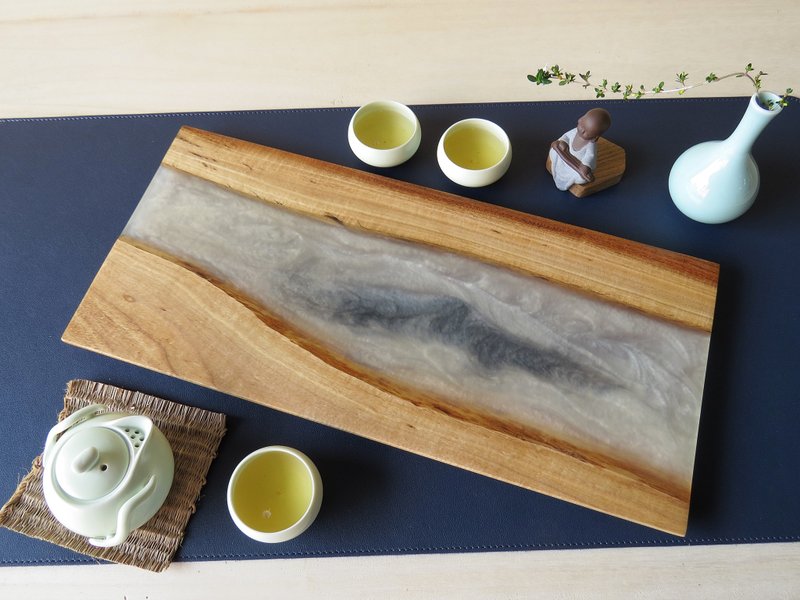 HO MOOD 解构系列—手作 原木仿石 茶盘(混屯) - 杯垫 - 木头 银色