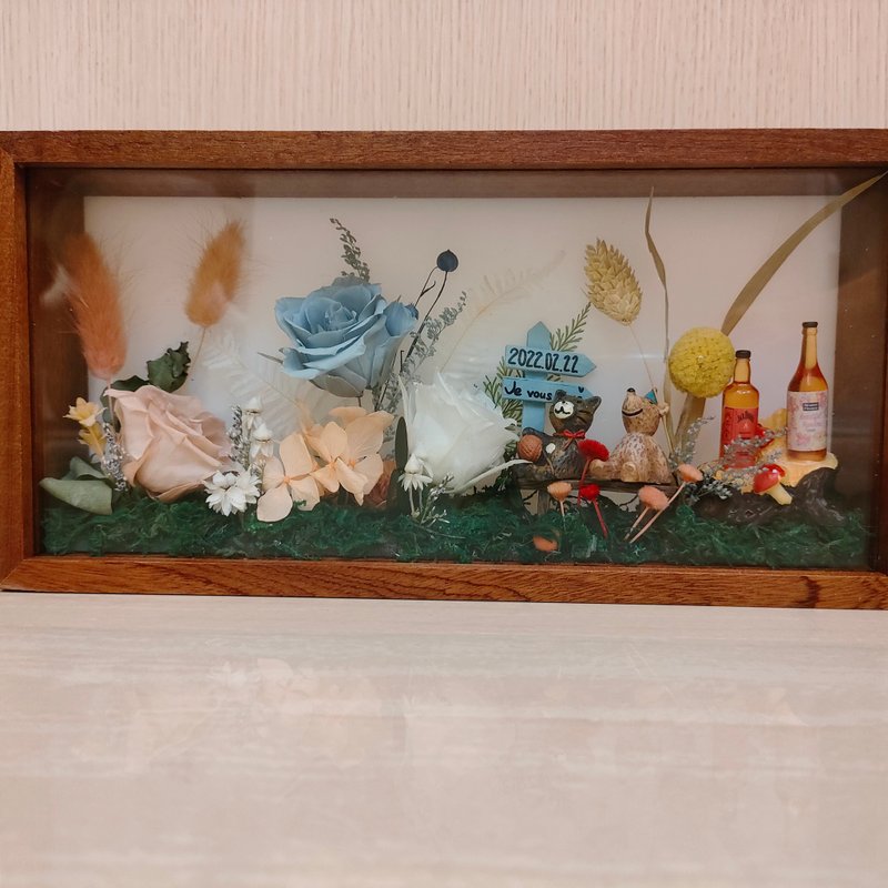 【绮思艺想】永生不凋花-相框画 - 干燥花/捧花 - 植物．花 黄色