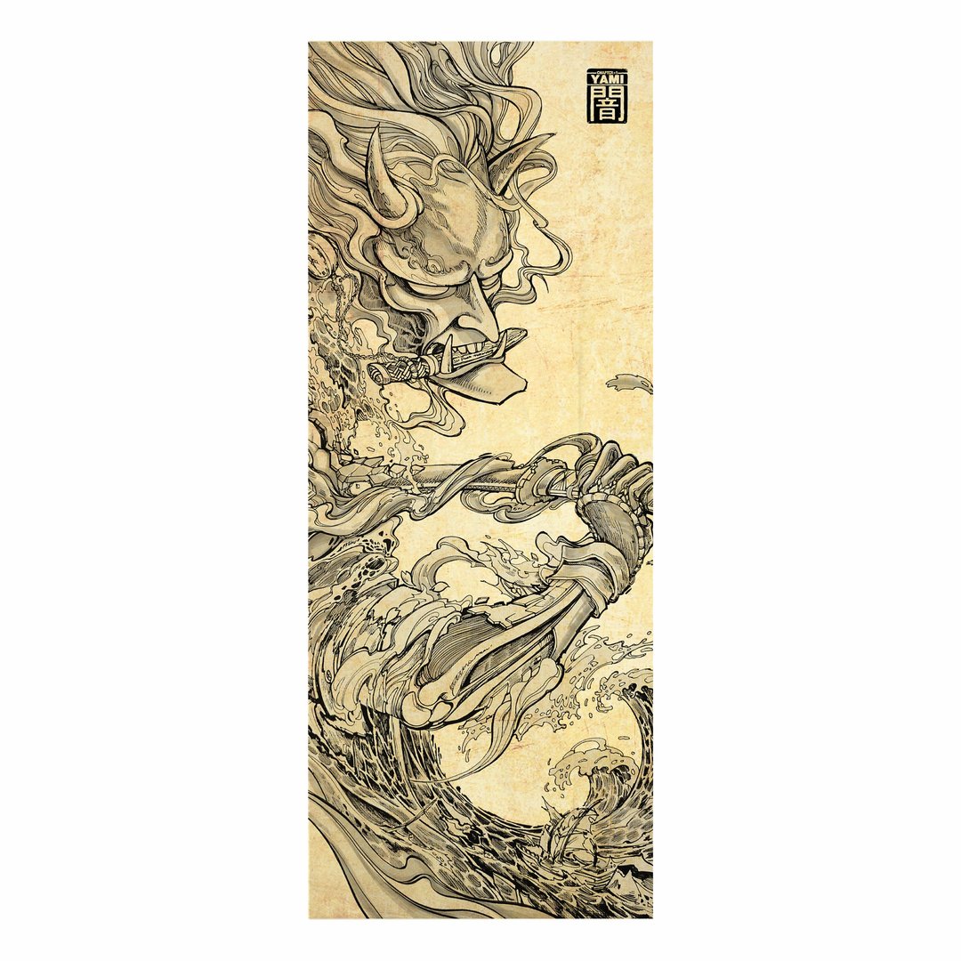Hannya Tenugui Canvas No frame - 其他 - 棉 白色