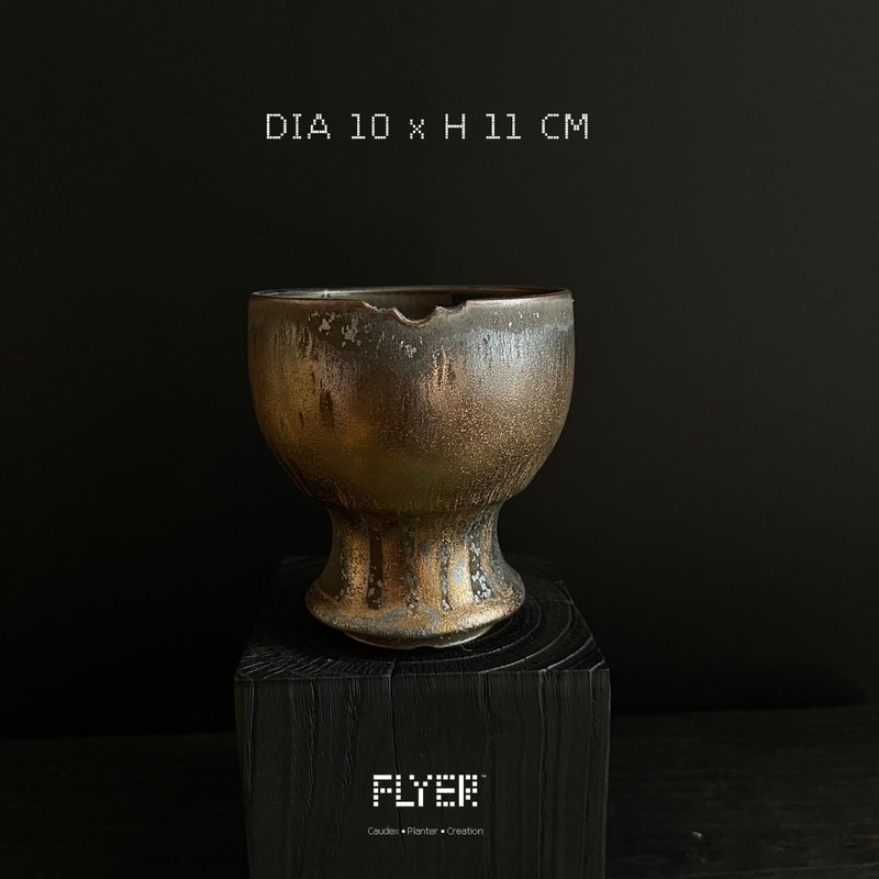 FLYER 块根多肉植物陶盆器 龙舌兰象牙宫象足漆树盆器 - 花瓶/陶器 - 陶 