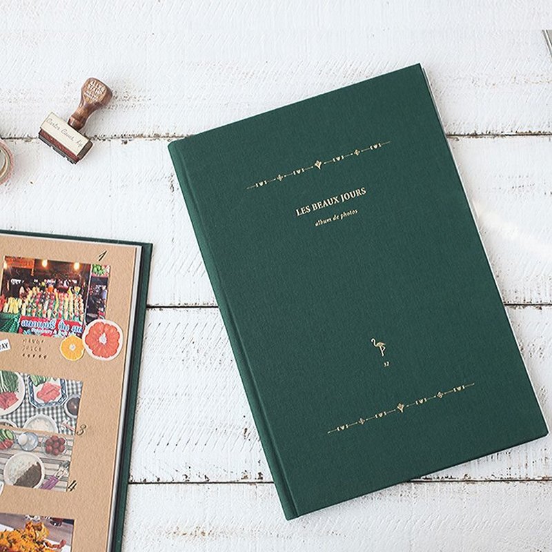 Livework 美好一天票根本相册L-复古绿,LWK37934 - 相簿/相册 - 纸 绿色