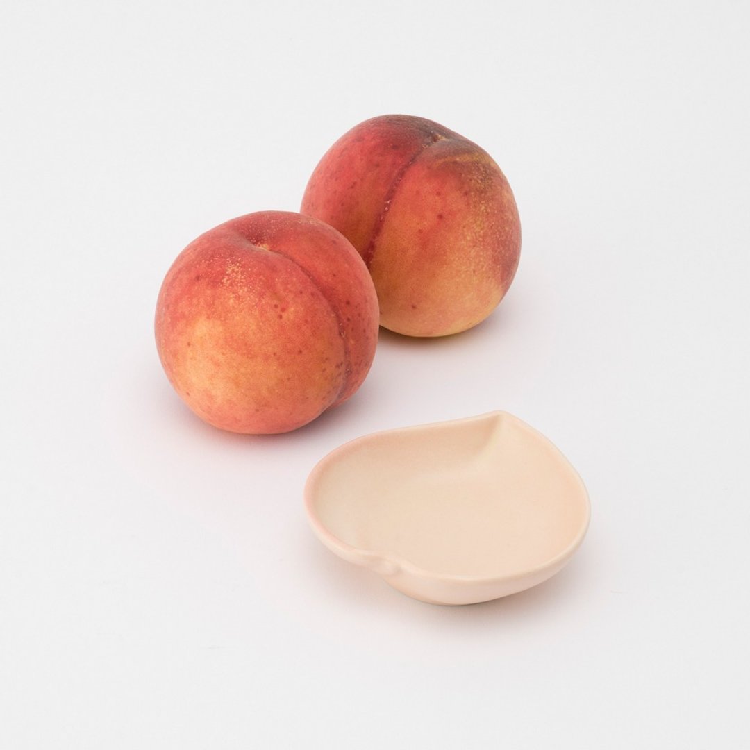 Peach Small Dish 1pc / set of 2 / set of 3 - 浅碟/小碟子 - 瓷 