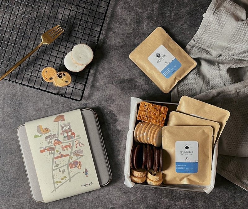 【常温出货】饼干挂耳包铁盒礼盒【2盒】 - 手工饼干 - 其他材质 