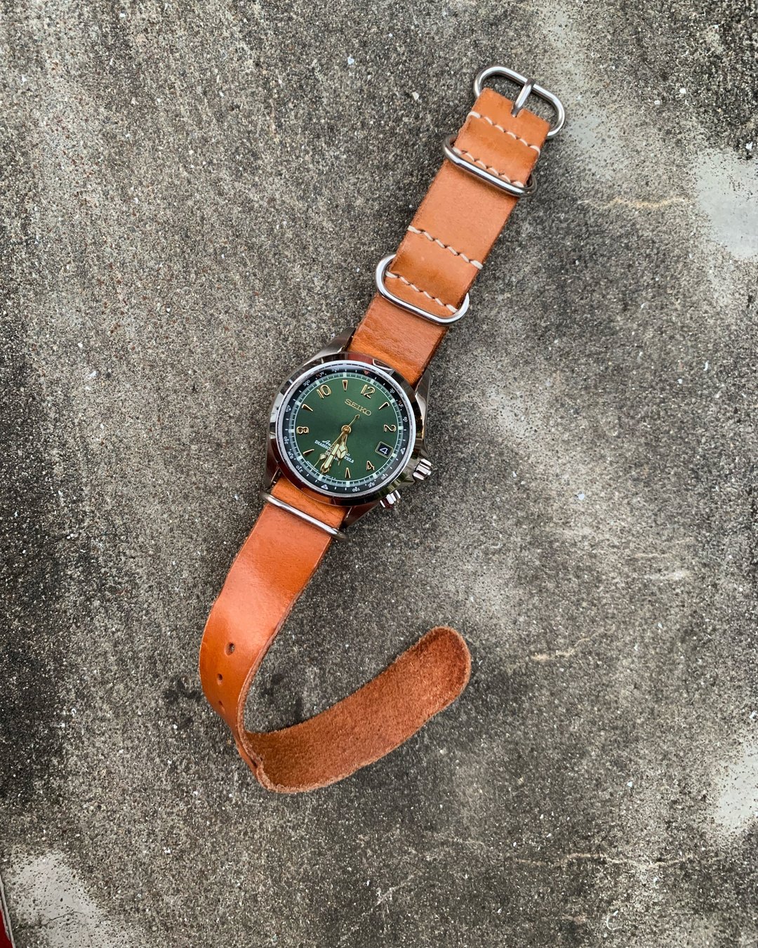 NATO表带 Buttero G10北约表带 Leather nato strap 牛皮表带 - 表带 - 真皮 咖啡色