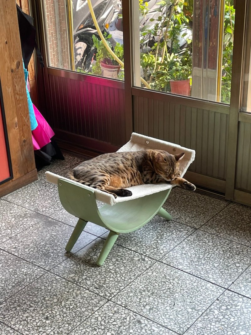 水果盘吊床 猫窝 狗窝 宠物床 羊毛毯 吊床 宠物最安全的家具 - 床垫/笼子 - 木头 