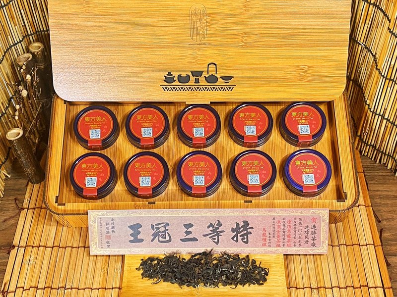 东方美人3A级一芯二叶松木礼盒(伴手礼附提袋) 伴手礼 - 茶 - 木头 