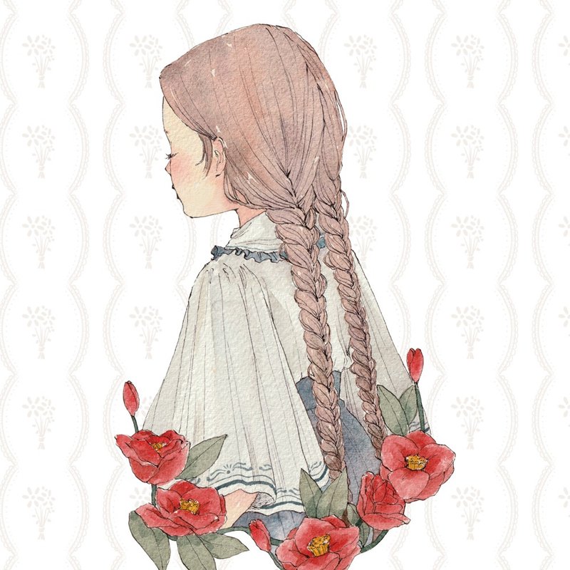 山茶花 - 贴纸 - 纸 