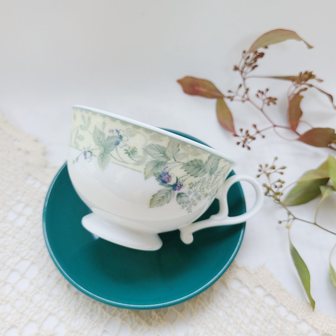 【好日恋物】意大利Giovanni Valentino陶瓷茶杯 - 茶具/茶杯 - 陶 绿色