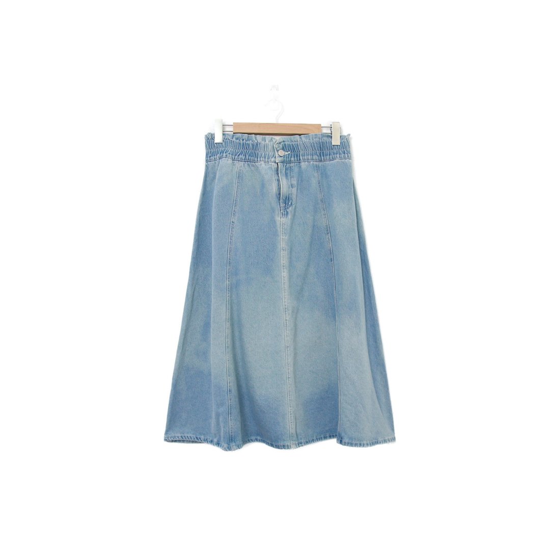 Back to Green-复古丹宁长裙 37-44腰可穿 /ds-20 vintage skirt - 裙子 - 棉 