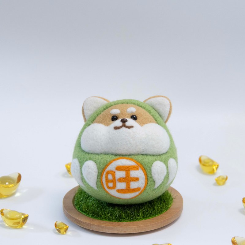 【现货】旺柴(财) 达摩  招财 摆饰 福神 羊毛毡  附底座 - 摆饰 - 羊毛 多色