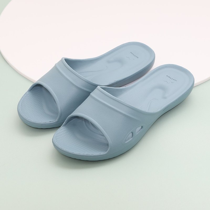 【维诺妮卡】三点支撑 严选Q弹家居拖鞋-尼罗河蓝 - 室内拖鞋 - 塑料 蓝色