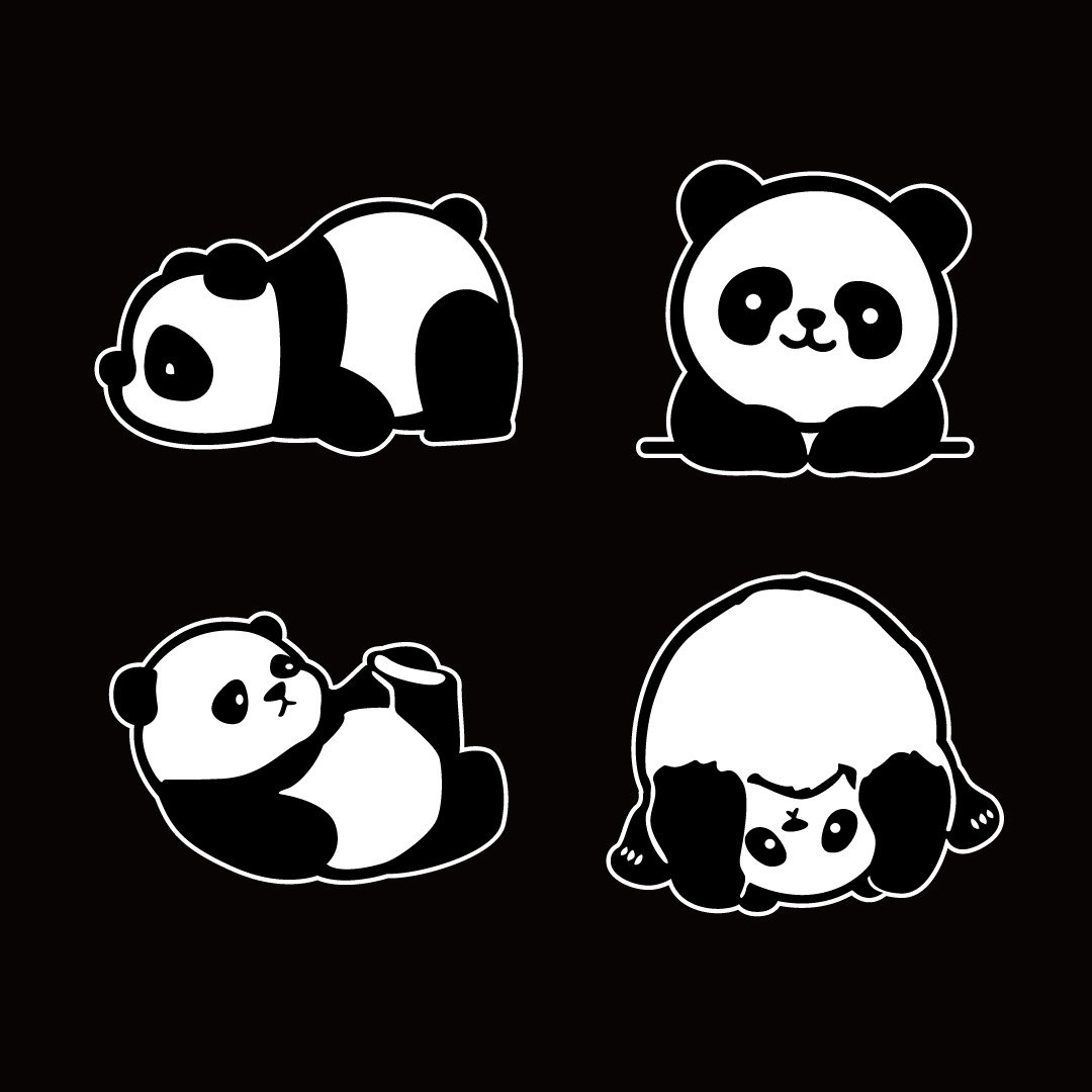 熊猫 功夫熊猫 panda 车贴 反光贴纸 机车贴纸 汽车贴纸 防水 - 贴纸 - 防水材质 