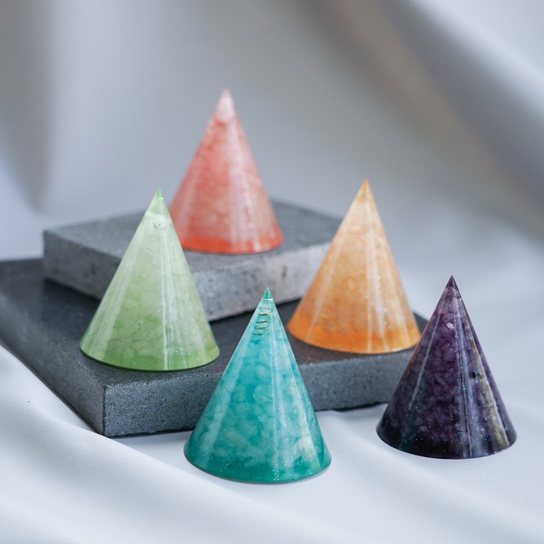 白晶戒指座 4 cm - 摆饰 - 水晶 红色