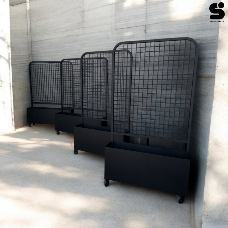 藤蔓工业风铁架 网状植物架 室内外装饰挂架网架藤蔓架增加空间美 - 植栽/盆栽 - 其他金属 黑色