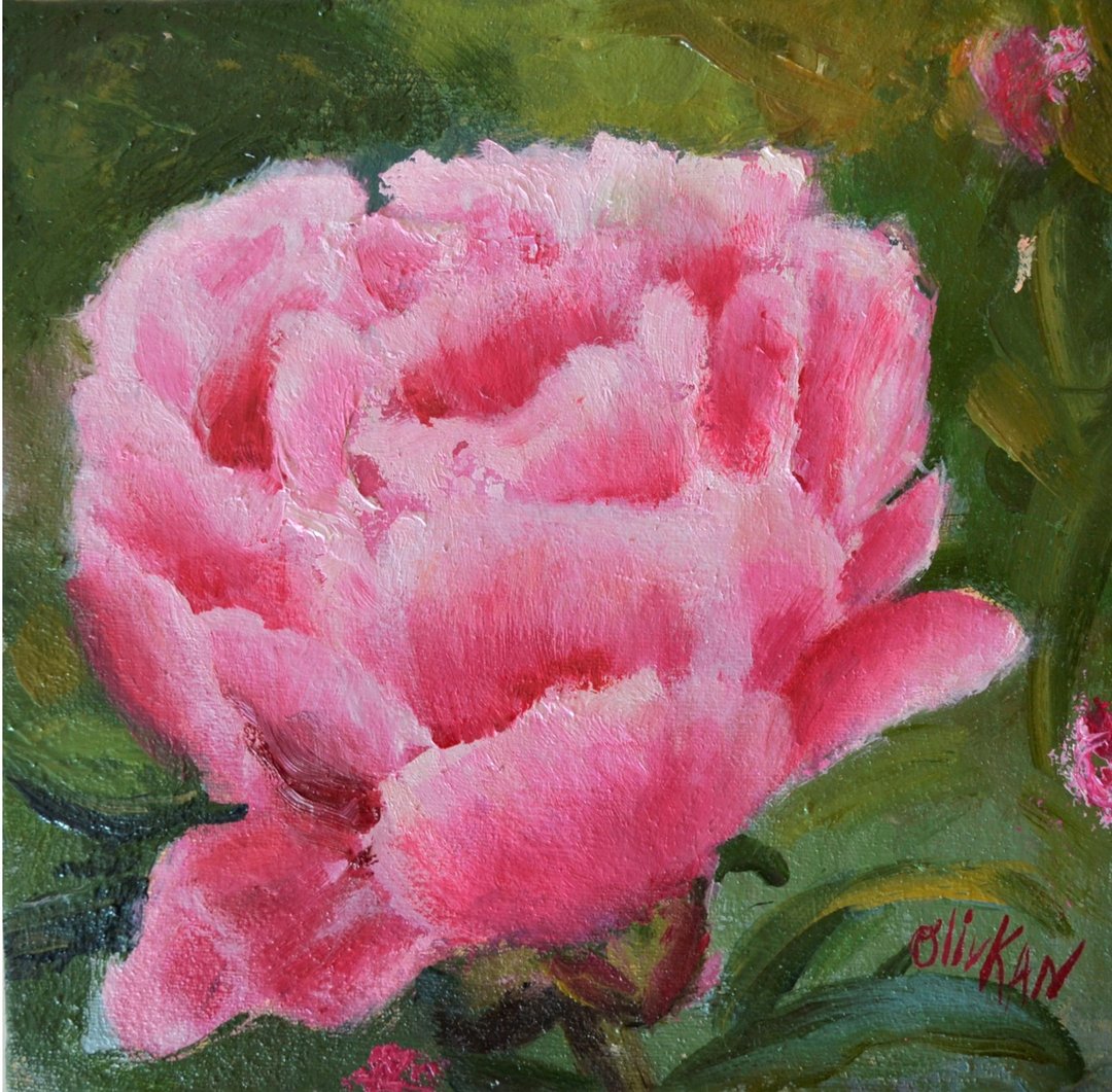 牡丹画花卉原创艺术牡丹画花卉油画厚涂艺术 - 海报/装饰画/版画 - 其他材质 多色