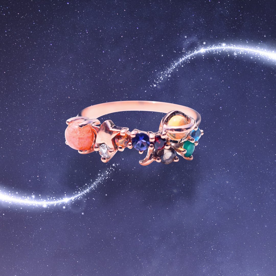 minimminiverse universe ring - 戒指 - 纯银 银色