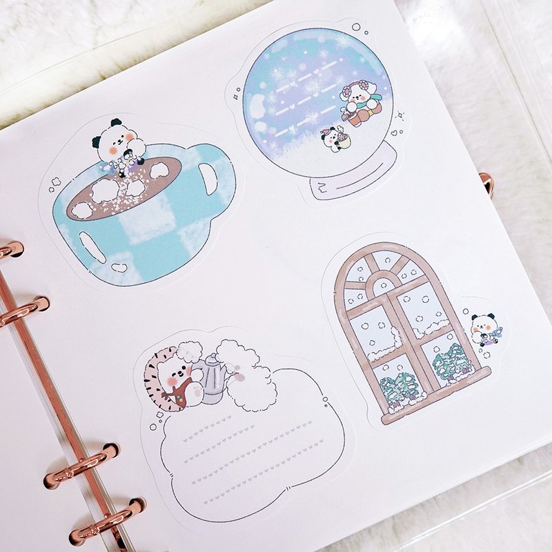 温馨冬日手帐贴纸组 - 贴纸 - 纸 