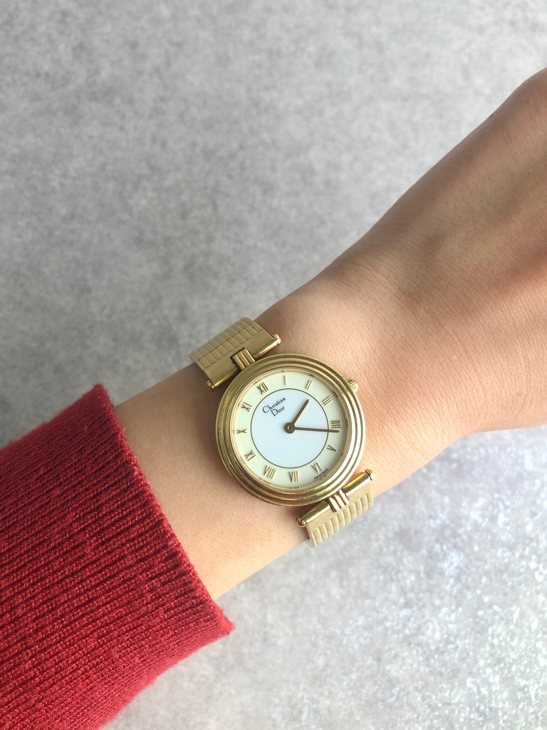 【VintageShop solo 日本直送中古包专卖店】Christian Dior クリスチャン ディオール 腕表 金色 圆形 罗马数字 复古 ignfmy - 女表 - 其他材质 金色
