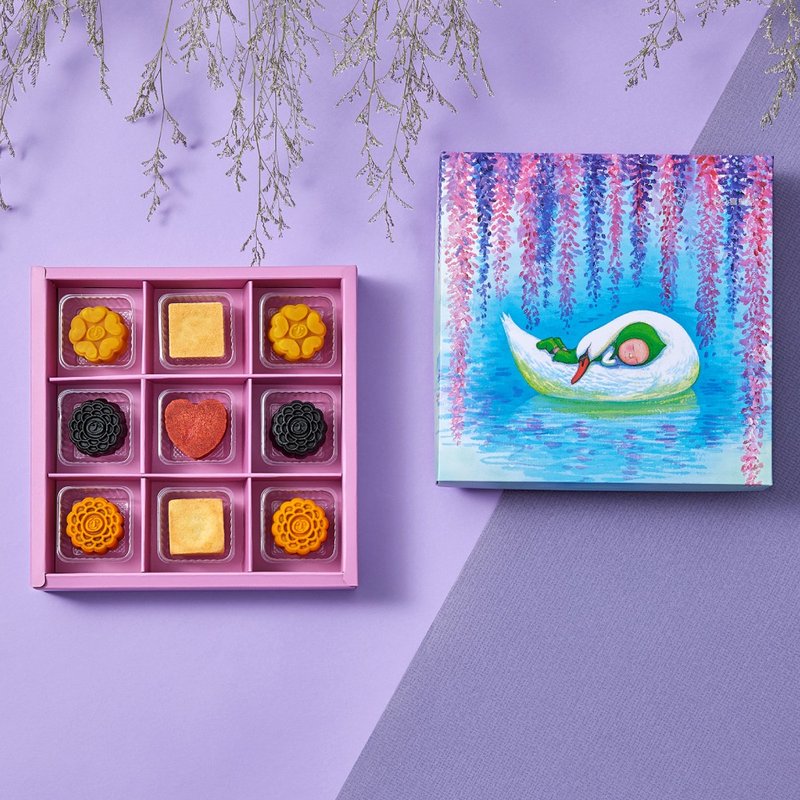 【喜憨儿×几米】微光秘境9入月饼礼盒(B1) 中秋送礼 - 零食/点心 - 新鲜食材 