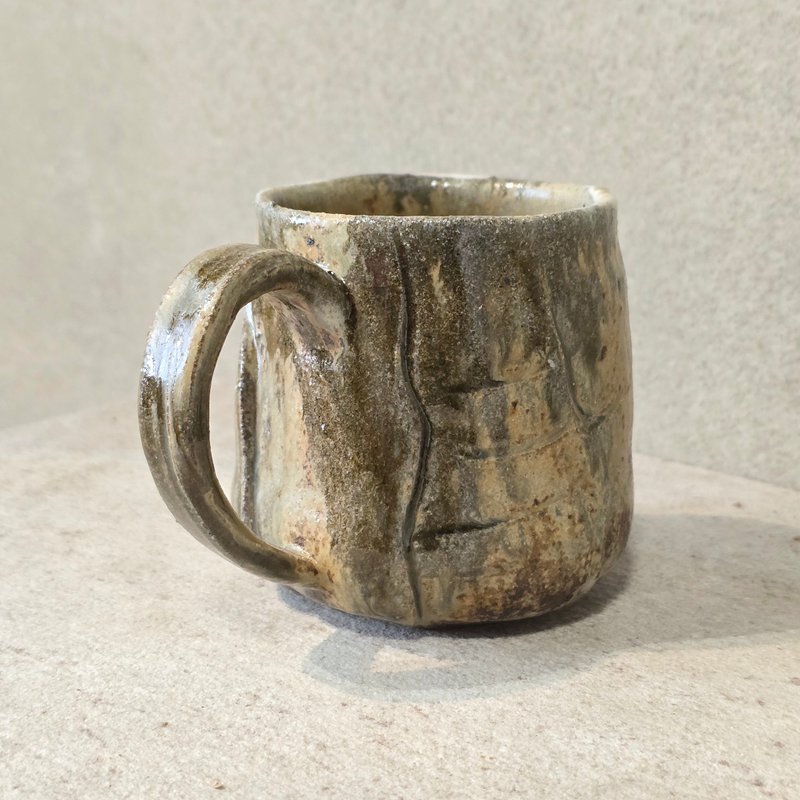 草木灰釉马克杯 / 咖啡杯 - 咖啡杯/马克杯 - 陶 黄色