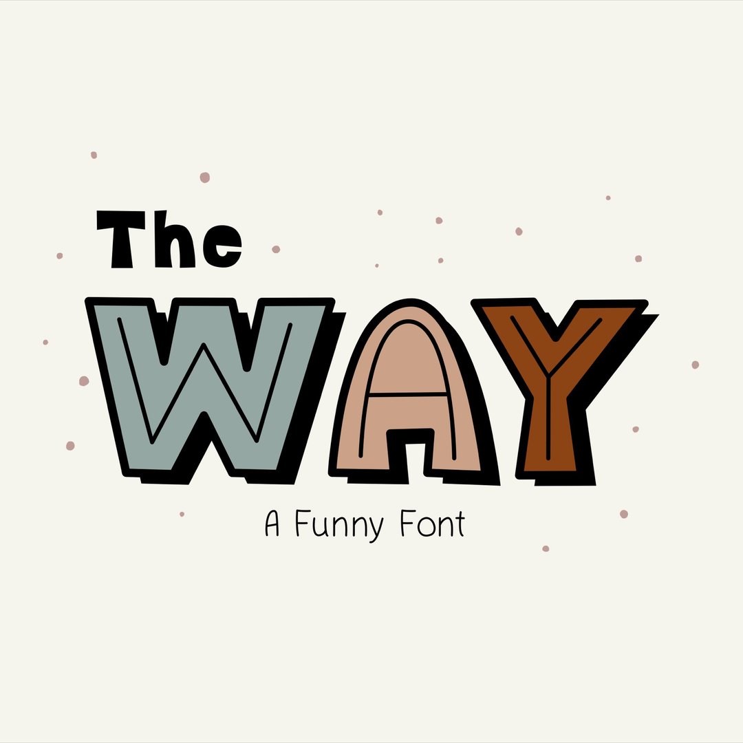 The Way Font OTF TTF - 字体设计 - 其他材质 