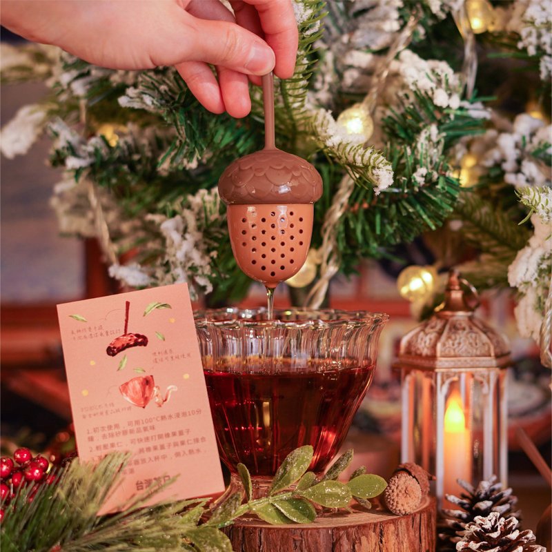 【加价购】橡果滤茶器1个【无法放进礼盒喔】 - 茶具/茶杯 - 其他材质 卡其色