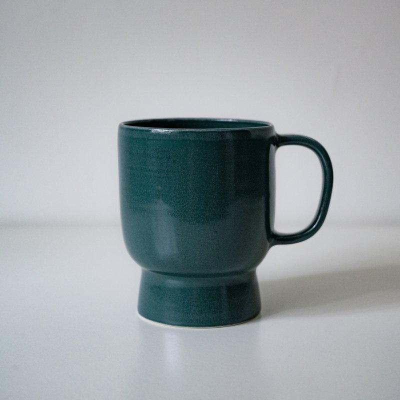 陶瓷 咖啡杯 马克杯 绿沼 Ceramic Mug - 咖啡杯/马克杯 - 陶 绿色