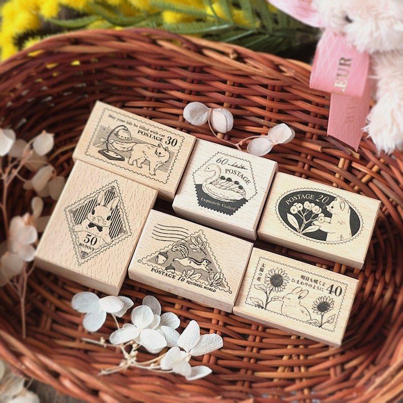 邮票系打印章 - 印章/印台 - 木头 