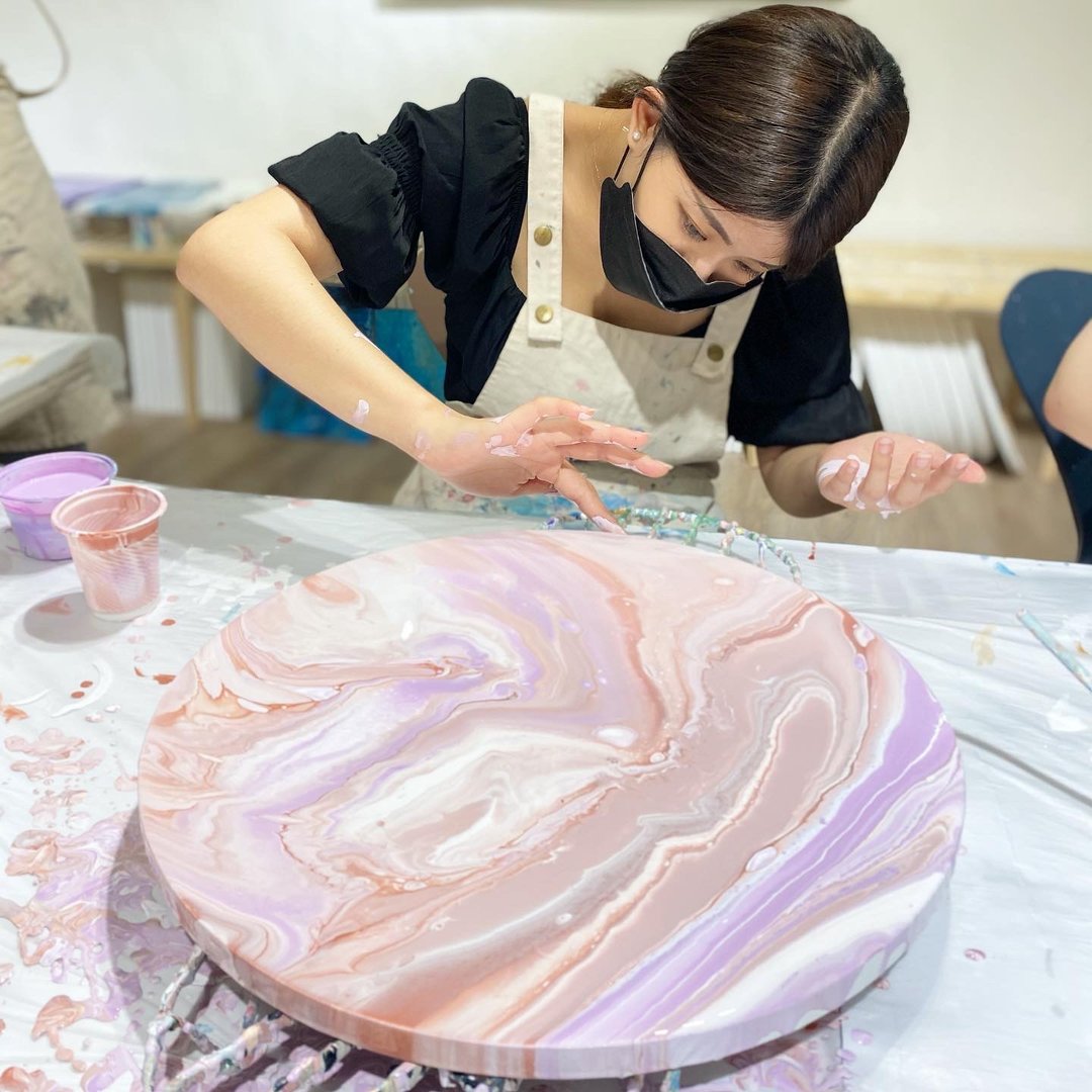 JUJU ART 台中 流动画体验 流体画 需先私讯时段是否开课 - 插画/绘画/写字 - 棉 