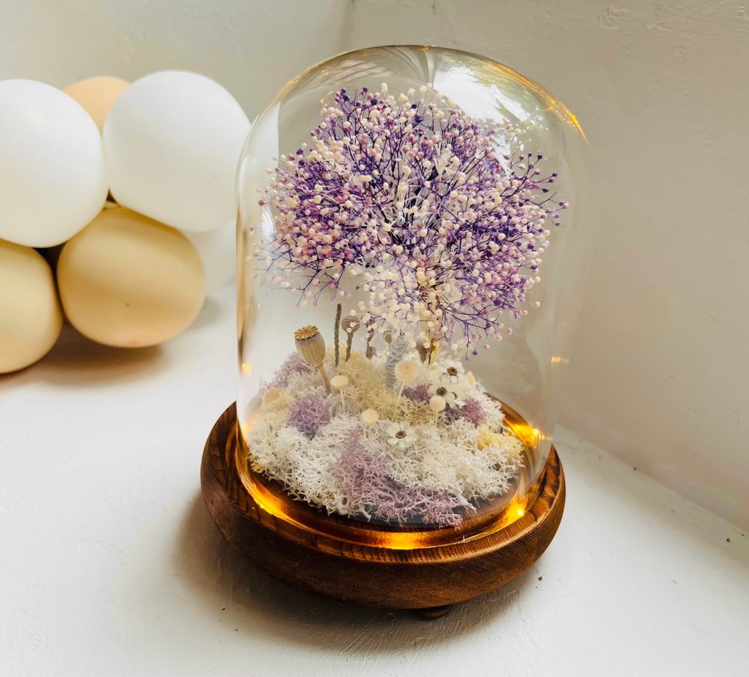 魔幻森林里的 紫色魔法树  雪花树 夜灯 花非花 - 摆饰 - 植物．花 