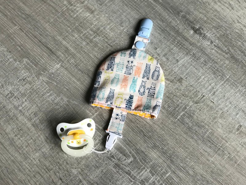 手作奶嘴收纳包 进口布 香草奶嘴 可订作 挑款 绣字 手心懿 - 其他 - 棉．麻 白色