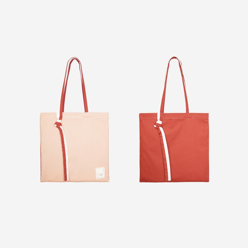 Why Knot in Brick - 手提包/手提袋 - 棉．麻 粉红色