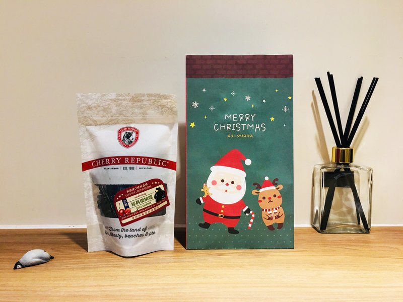 圣诞限定 - 北美经典樱桃干 Merry Christmas 交换礼物 含包装袋 - 水果干 - 新鲜食材 红色