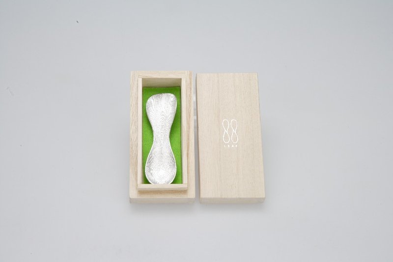 纯锡双叶挖勺 - 餐刀/叉/匙组合 - 其他金属 银色