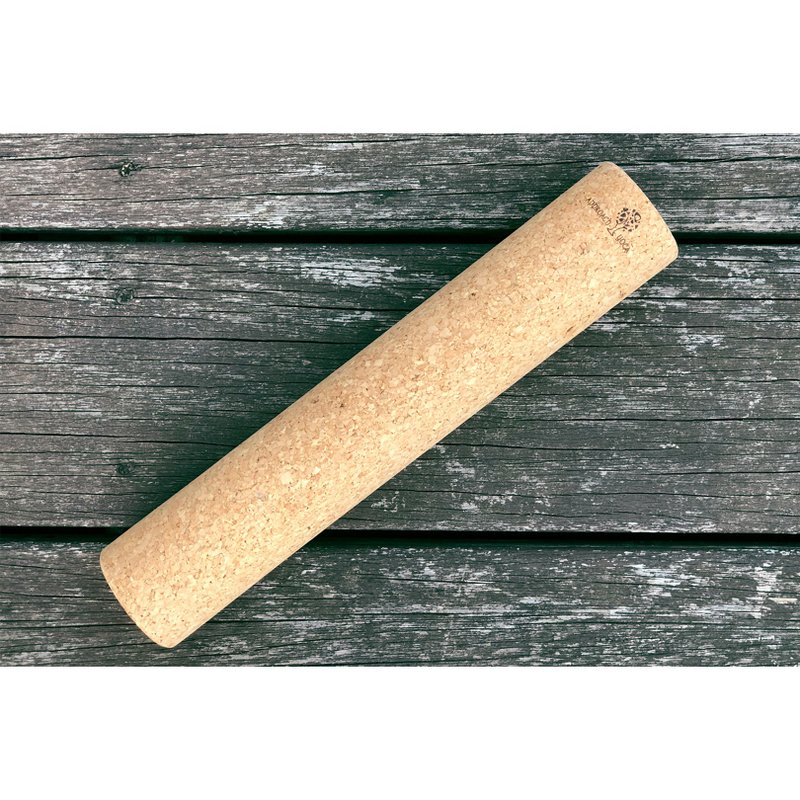 天然软木滚棒 拍打按摩两用棒 - 运动/健身用品 - 软木/水松木 卡其色