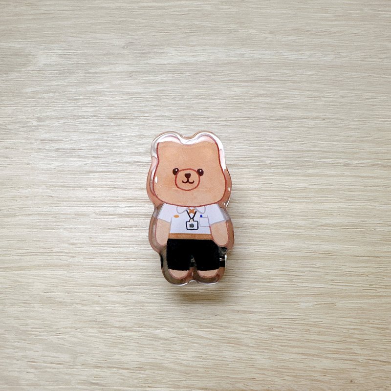 高铁站务员压克力磁铁夹 - 冰箱贴/磁贴 - 压克力 