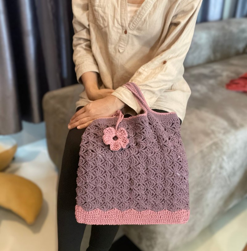 Handmade Crochet Bag, Handbag - 手提包/手提袋 - 棉．麻 多色
