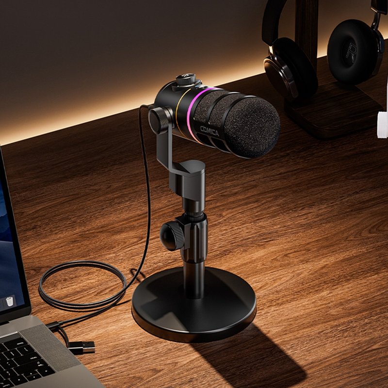 COMICA Ejoy D10 Pro(D) USB/XLR动圈式无线麦克风(桌上型)-黑款 - 其他 - 其他金属 黑色